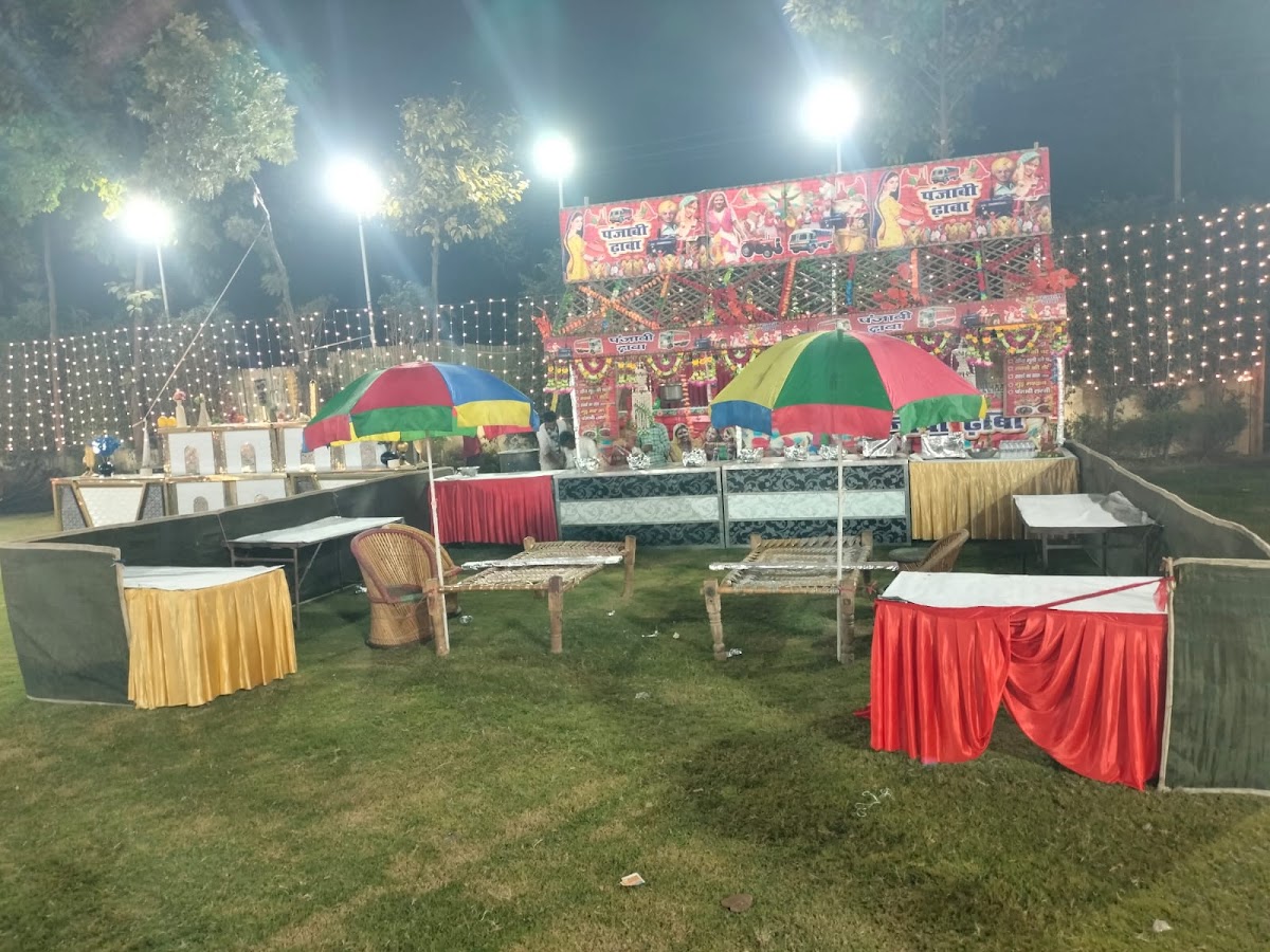 Punjabi dhaba themed outdoor catering